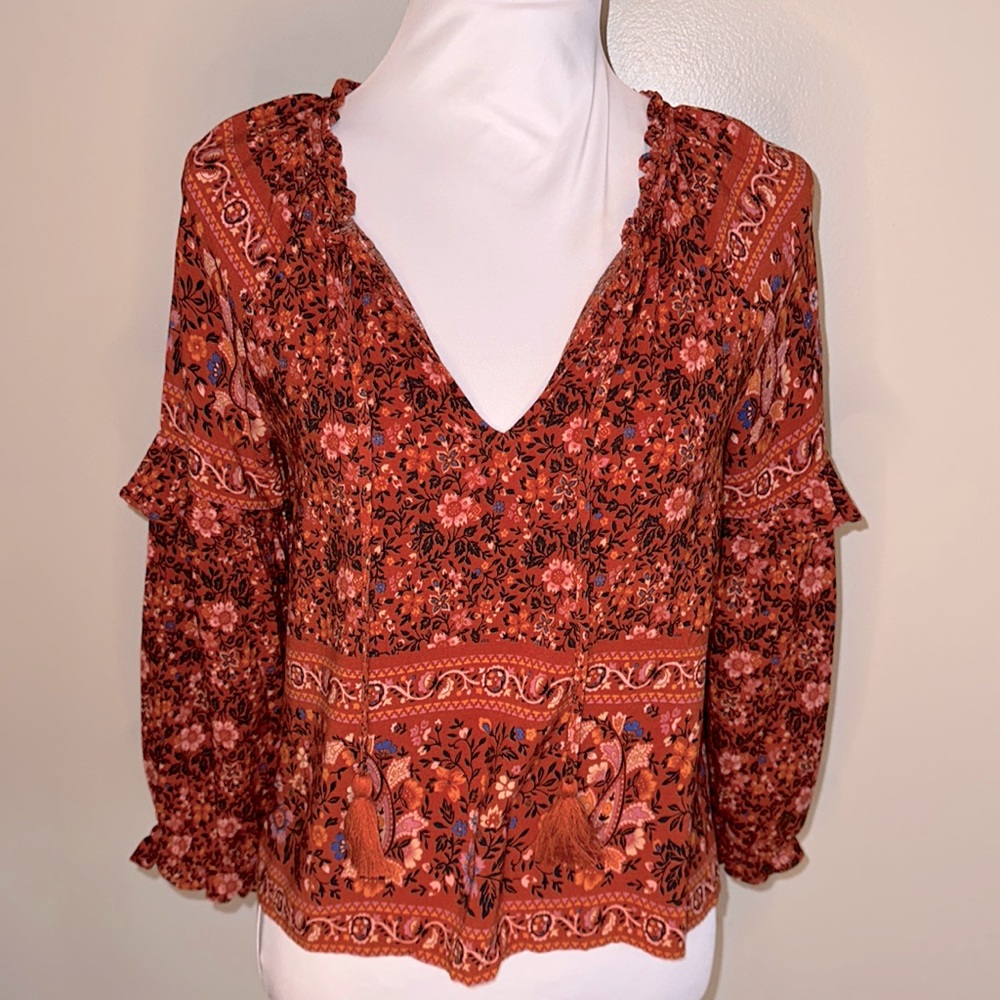American Eagle  peasant top size XS